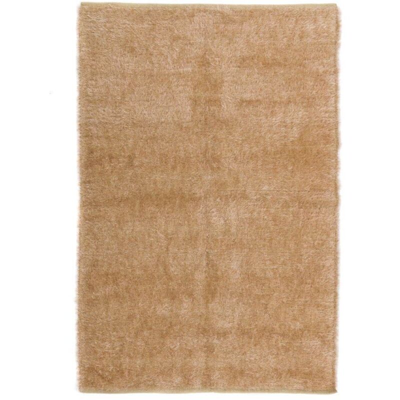 

Alfombra moderna de pelo marrón de microfibra de 180x120 cm