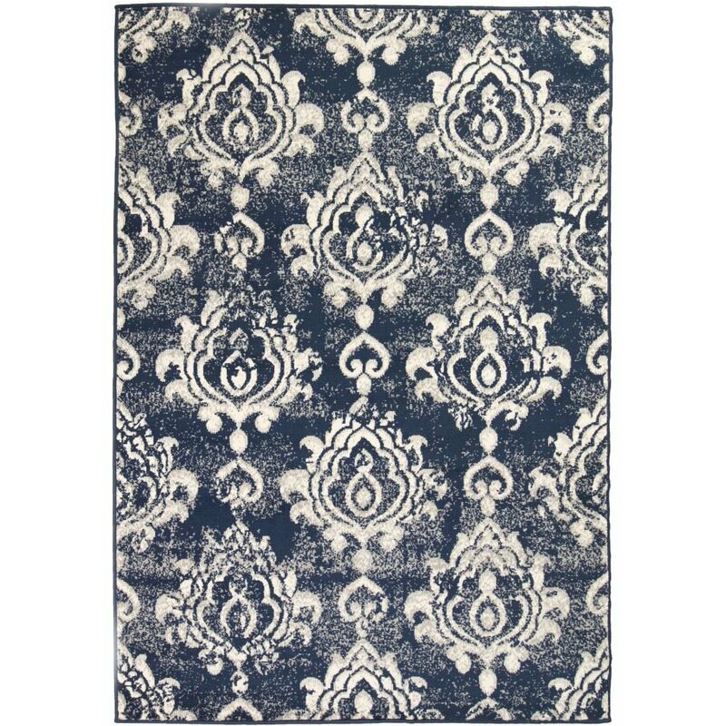 

Alfombra moderna estampado de cachemir beige/azul 160x230 cm