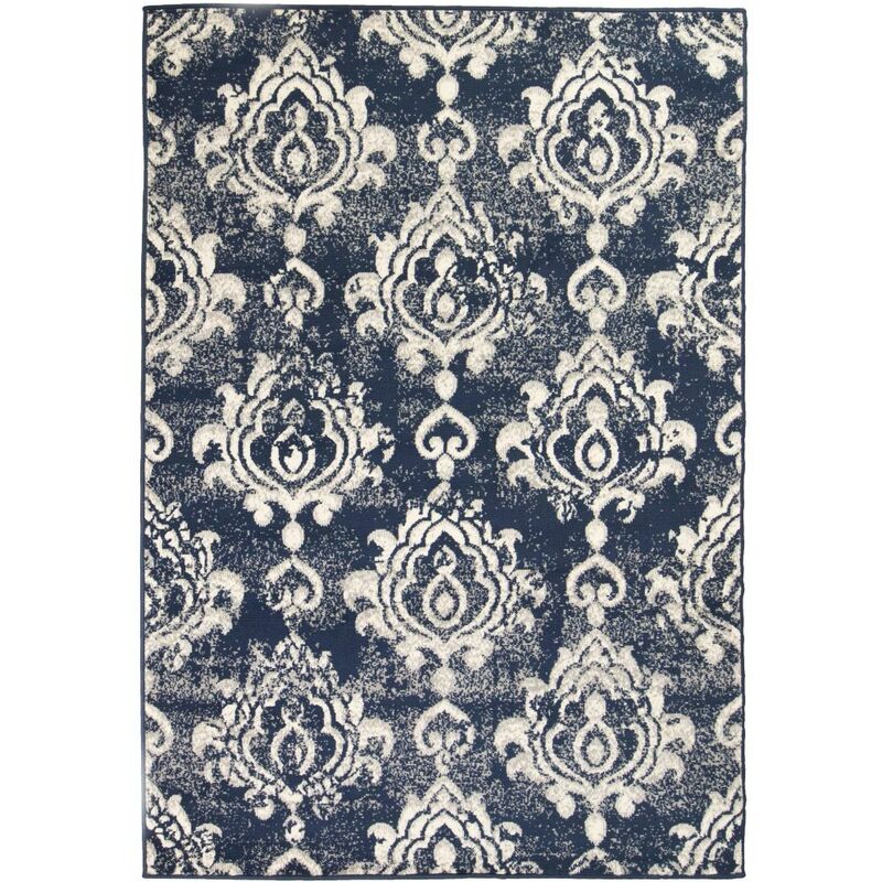 

Alfombra moderna estampado de cachemir beige/azul 80x150 cm