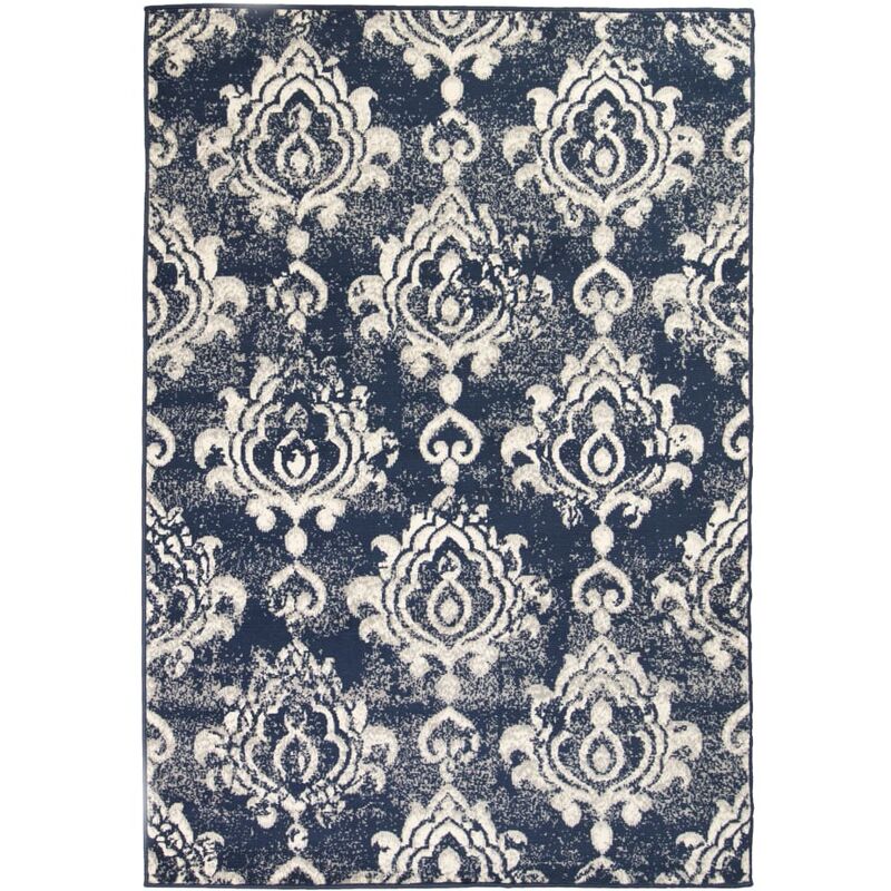

Alfombra moderna estampado de cachemir beige/azul 80x150 cm - Multicolor