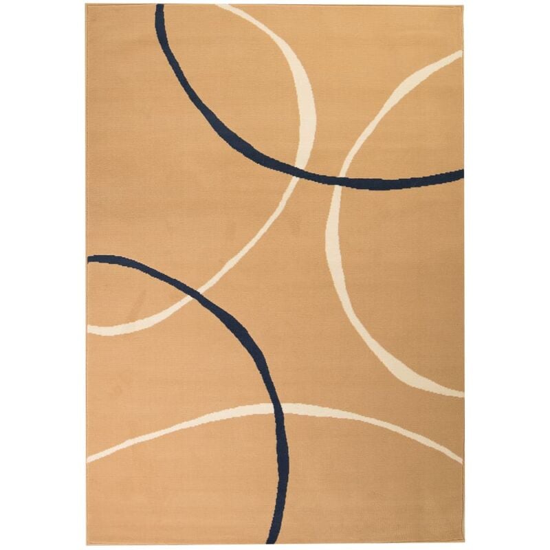 

Alfombra Moderna de Estampado Circular Marrón 120x170 cm - Multicolor - Vidaxl