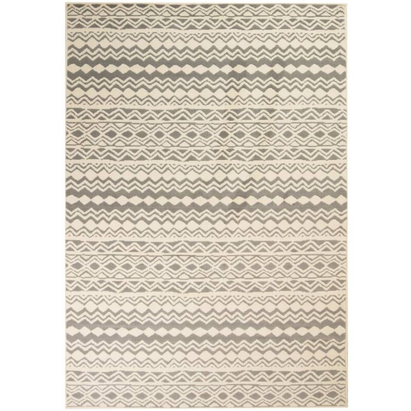 

Alfombra Moderna de Estampado Tradicional Beige/Gris 120x170 cm - Multicolor - Vidaxl