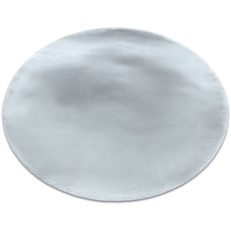 Alfombra moderna TEDDY NEW dream 47 circulo shaggy, felpa, muy gruesa plateado grey circulo 200 cm