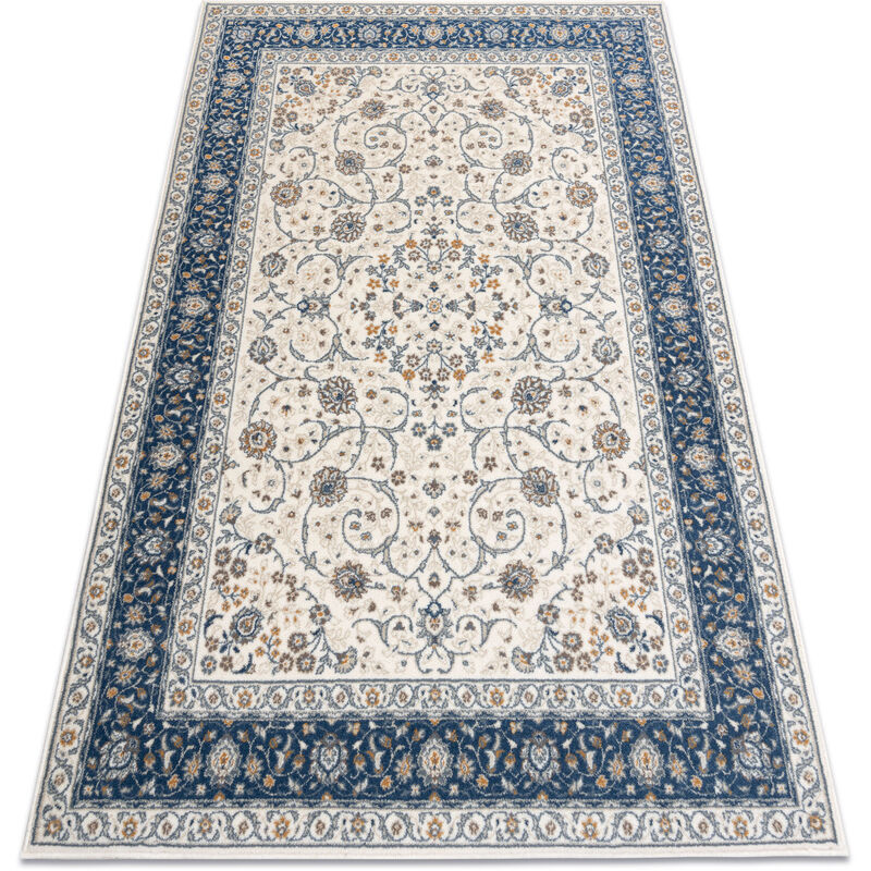 

Rugsx - Alfombra NAIN Marco ornamento 7179/51913 beige / azul oscuro Tonos de beige 80x150 cm