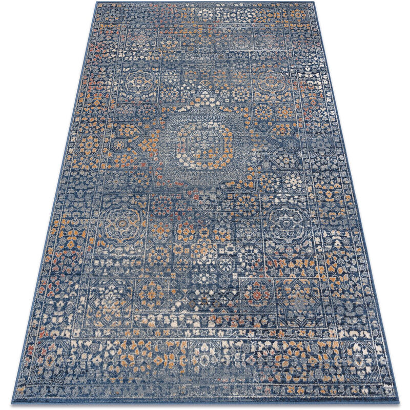 

Alfombra NAIN Ornamento 7708/51911 azul oscuro / orange Tonos de azul 200x300 cm