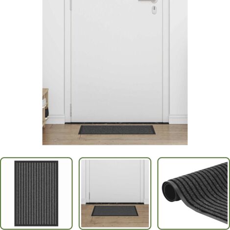 Alfombra negra -  Felpudo Negro 40 x 60 cm Polipropileno