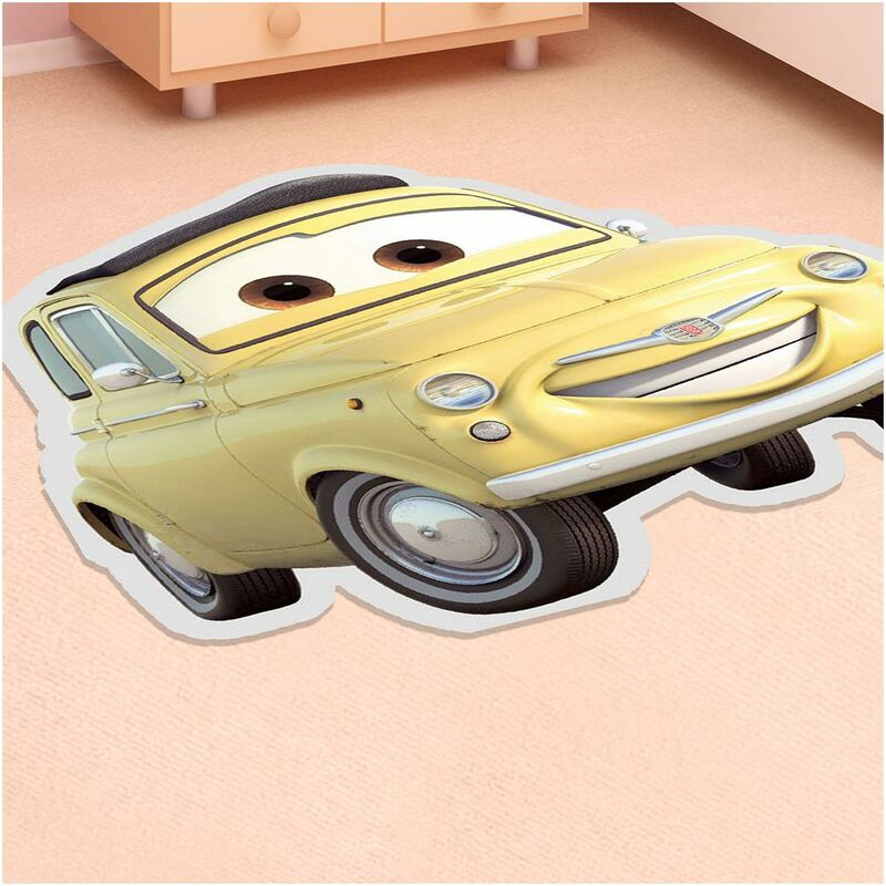 

Coches con forma de alfombra infantil en poliamida amarilla - Jaune