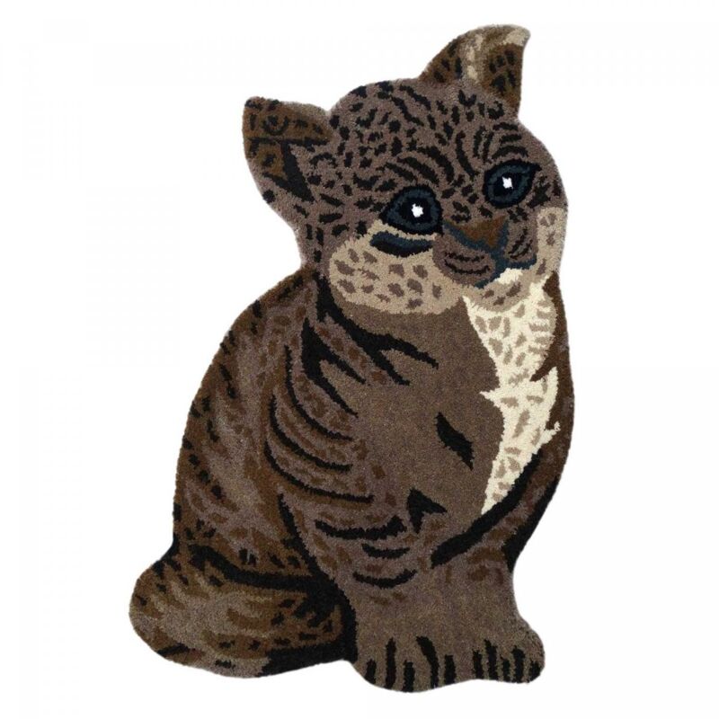 

Alfombra infantil algodón beige gatito - Beige
