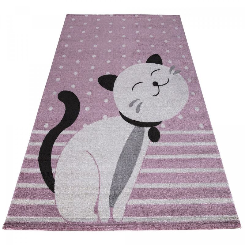 

Candy Miaou KJ Kid Alfombra de polipropileno azul - Rose