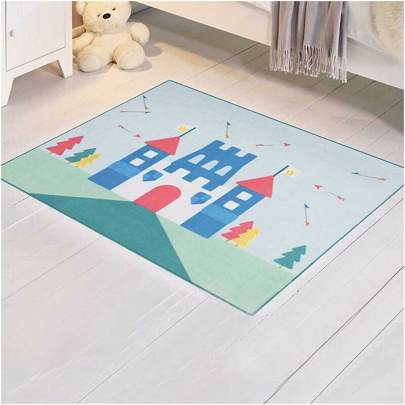 

Little Prince Castle MD alfombra infantil en nylon azul - Bleu