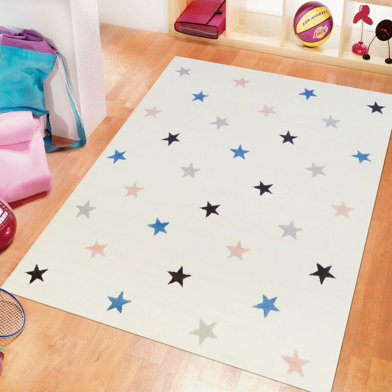 

Nightsky AF Nightsky Niño alfombra en polipropileno azul - Ecru