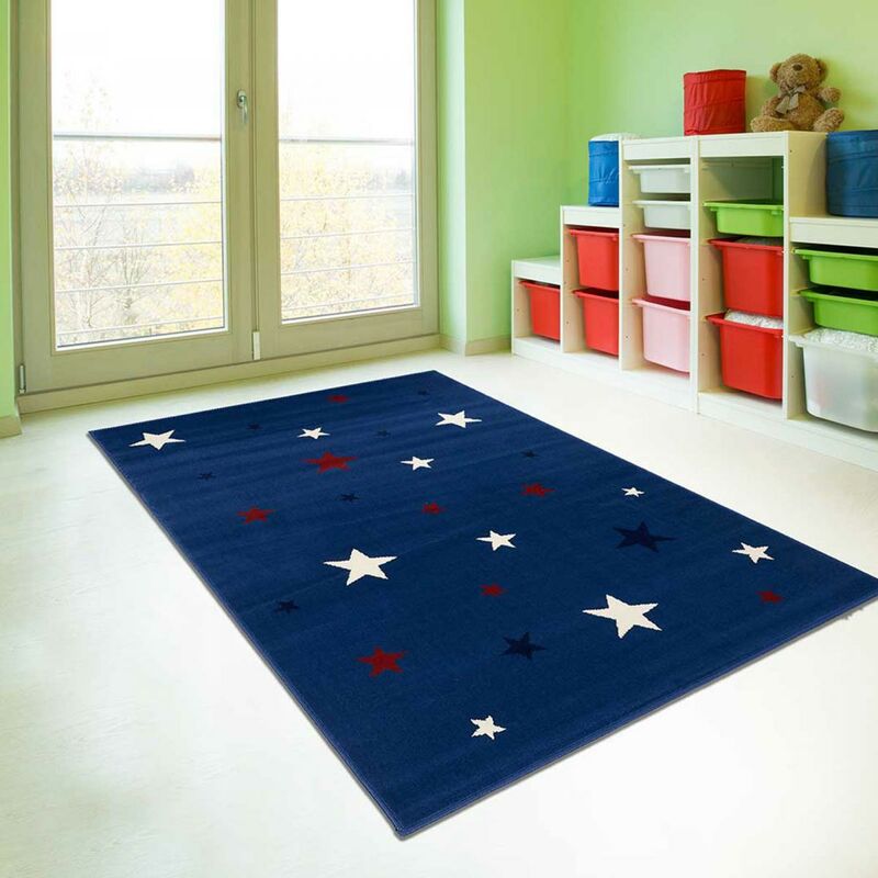 

Nightsky AF Nightsky Niño alfombra en polipropileno azul - Bleu