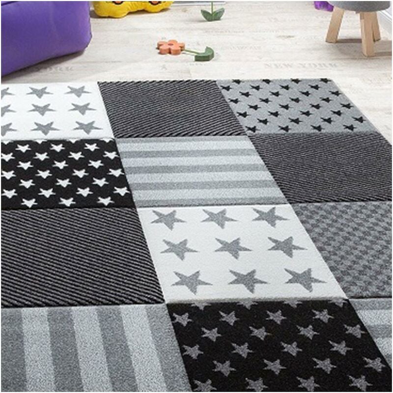 

Inicio de la bandera de la alfombra infantil en polipropileno gris - Gris