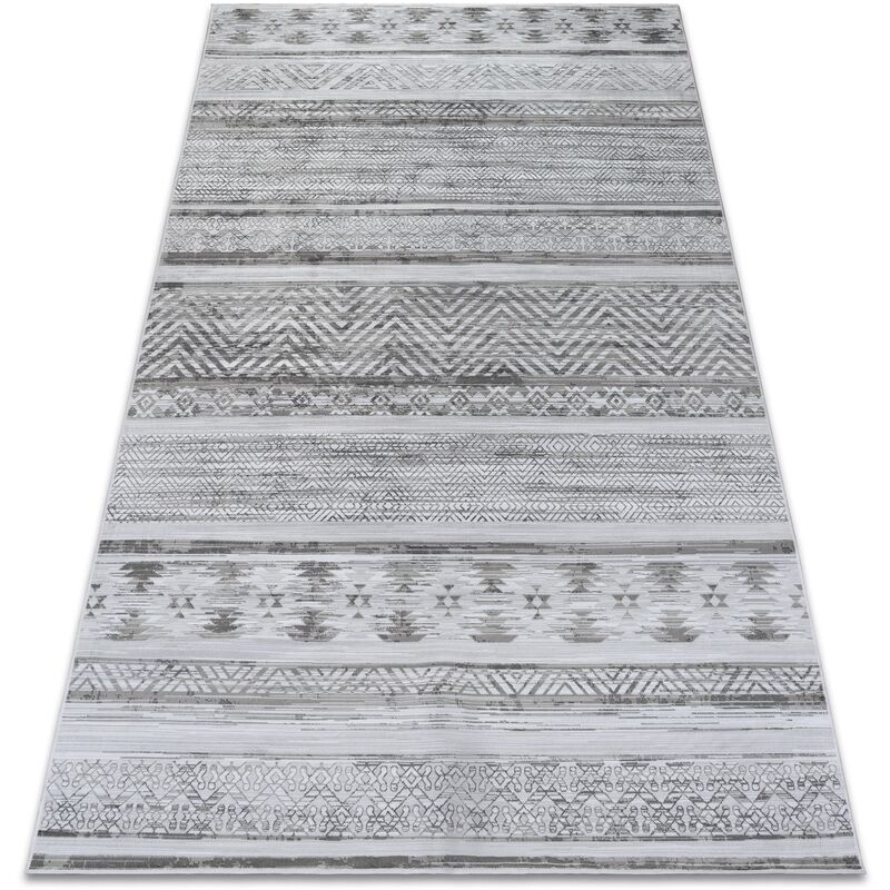 

Alfombra NOBIS 84245 Zigzag plateado 185x275 cm