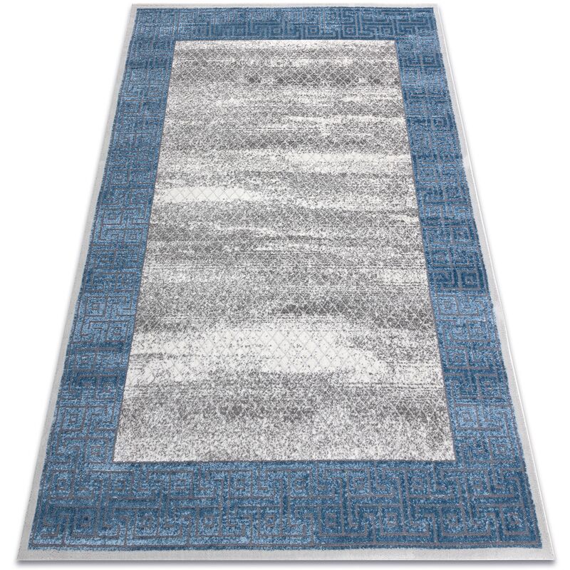 

Rugsx - Alfombra NOBLE moderna 1512 68 Marco, griego vintage - Structural dos niveles de vellón crema / azul Tonos de beige 120x170 cm