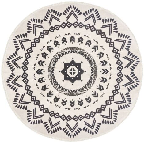 Alfombra 'Nomad' de algodón D. 120 cm - Atmosphera créateur d'intérieur
