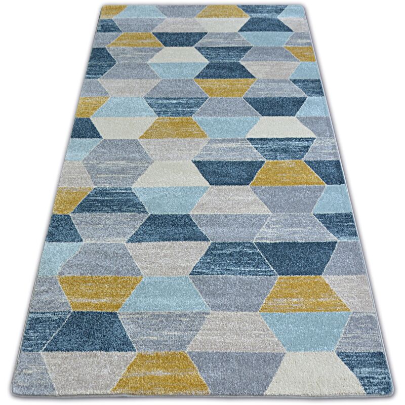 

Rugsx - Alfombra NORDIC Hexágono gris/azul G4596 Tonos de gris y plata 240x330 cm