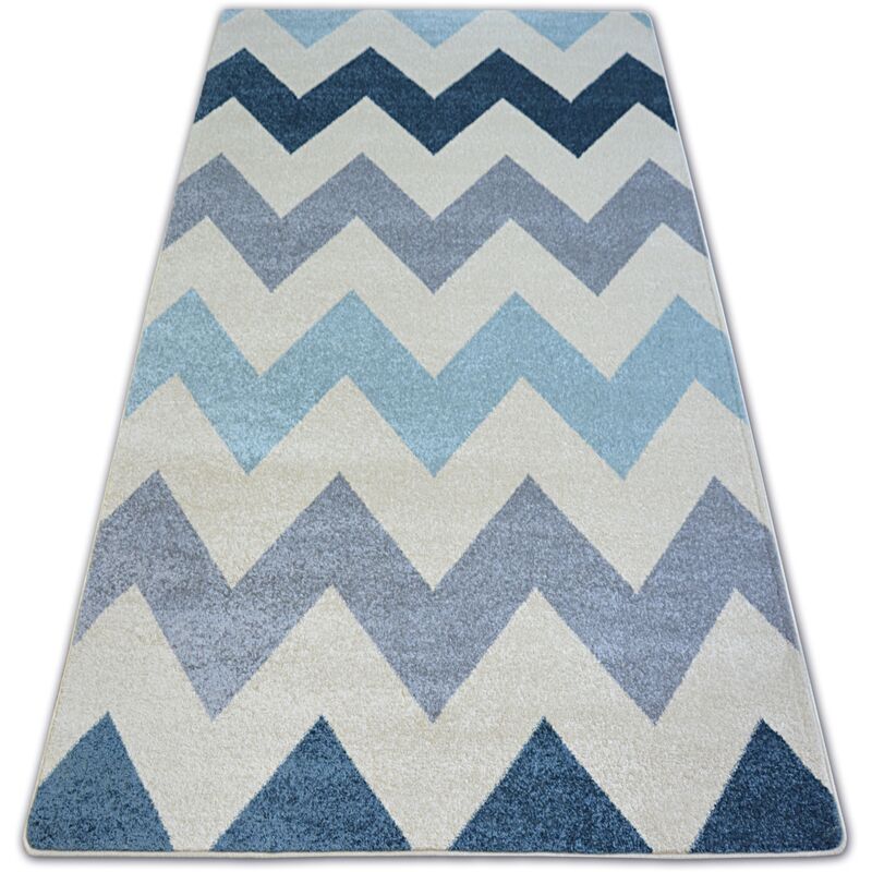 

Alfombra NORDIC Zigzag azul FA66 Tonos de azul 180x270 cm