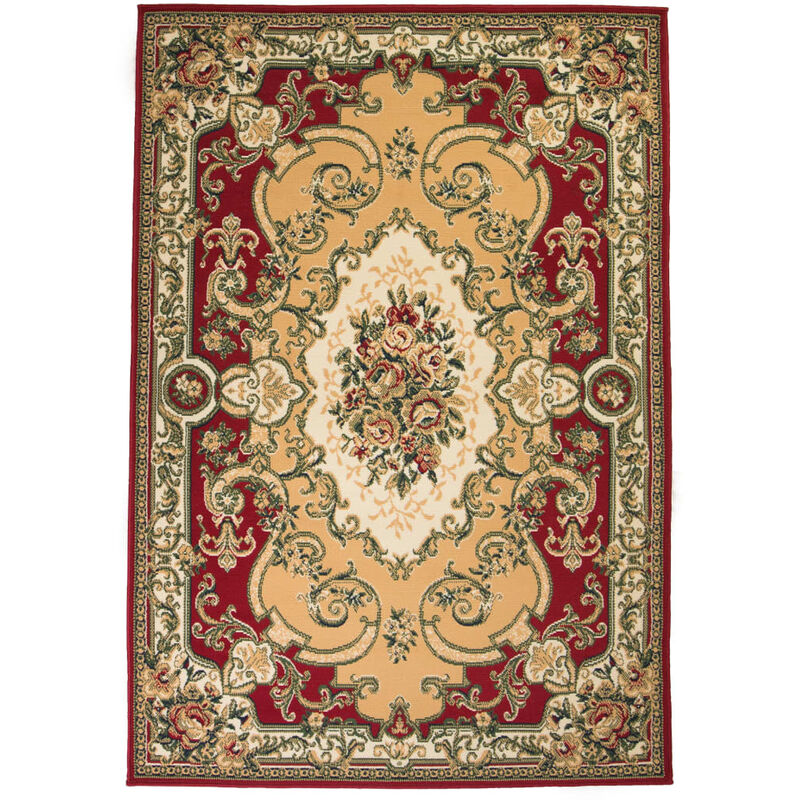

Alfombra oriental roja/beige 140x200 cm - Multicolor - Vidaxl