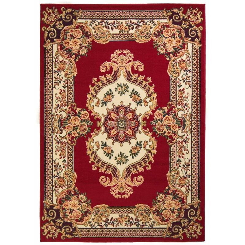 

Alfombra oriental roja/beige 160x230 cm