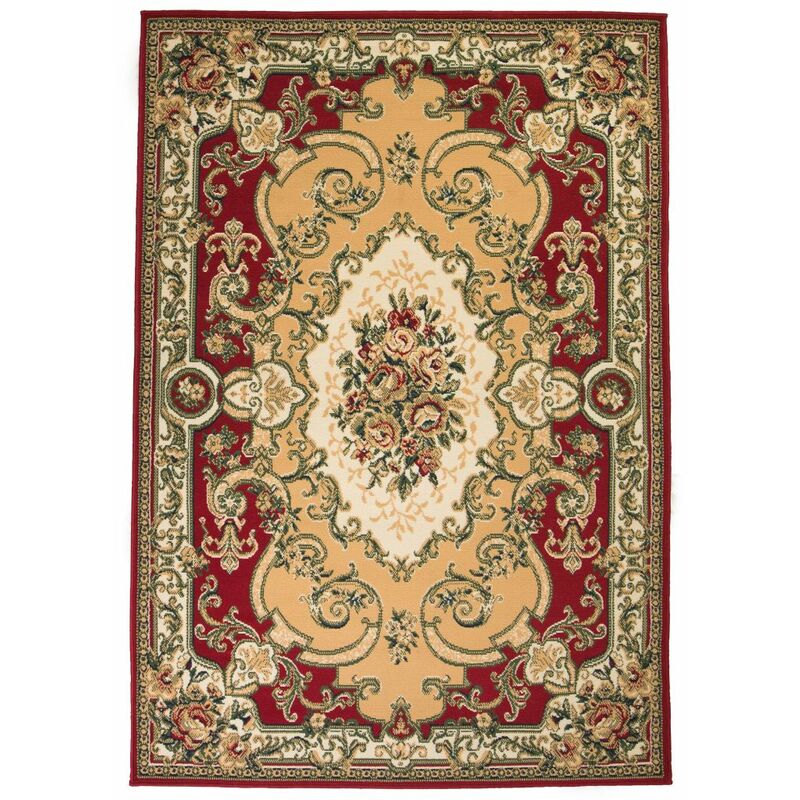 

Alfombra oriental roja/beige 160x230 cm