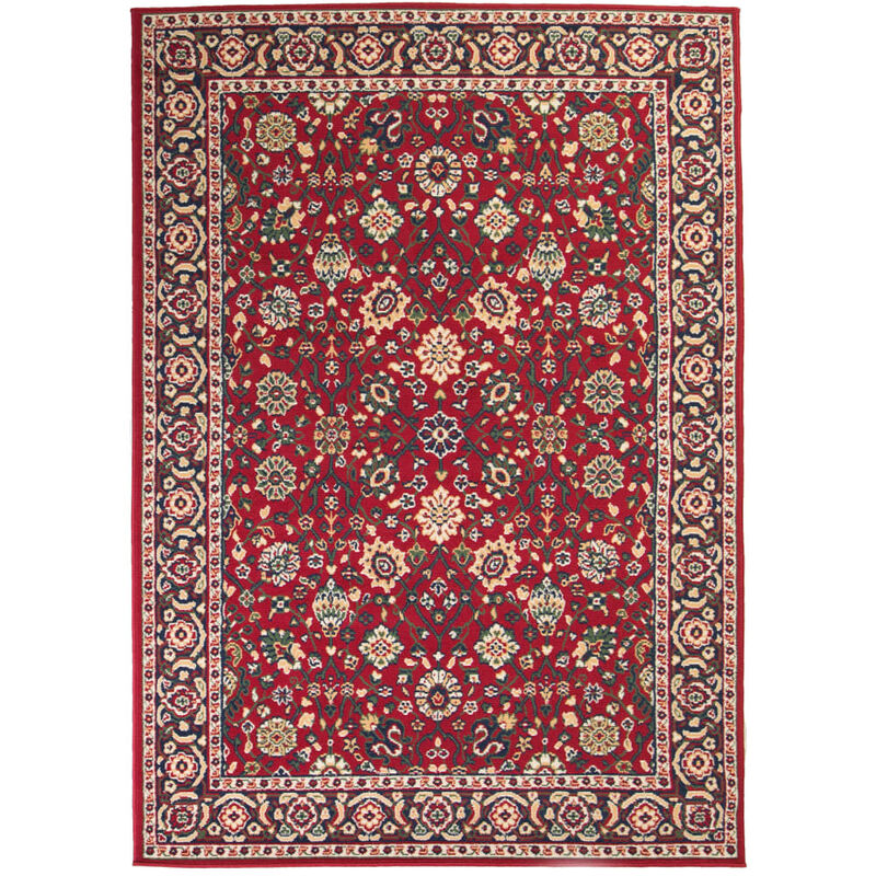 

Alfombra oriental roja y beige 80x150 cm - Multicolor