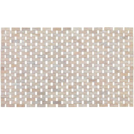Alfombra para bañera Bamboo blanco WENKO