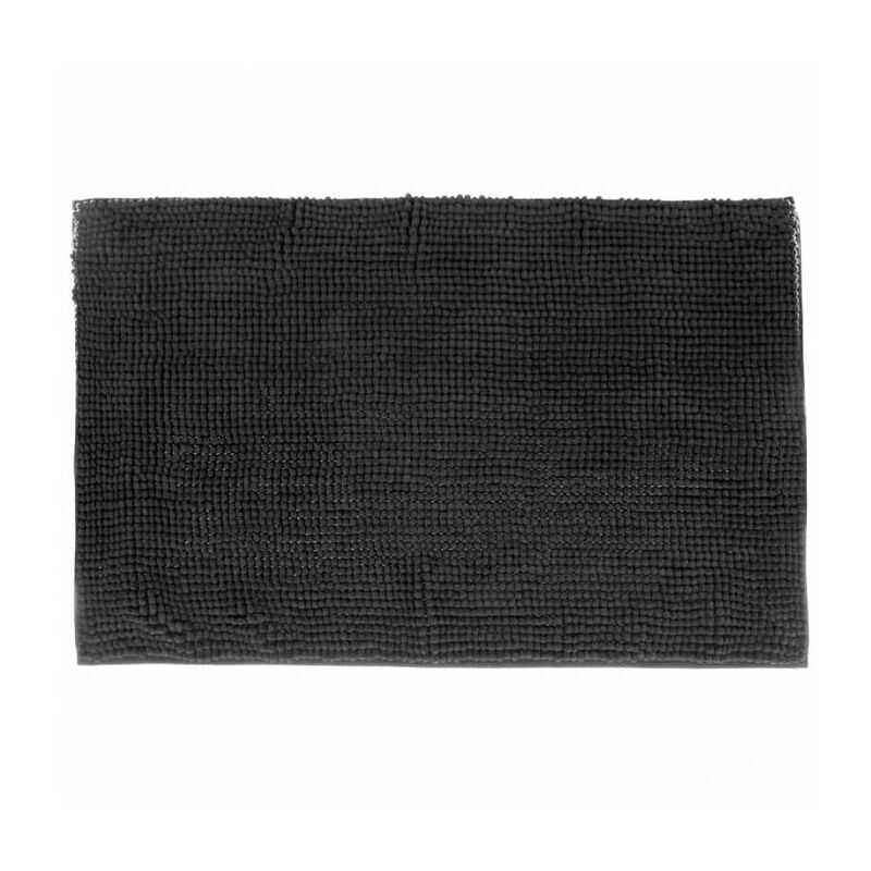 

Alfombra chenilla poliéster baño 50x80cm Color NEGRO