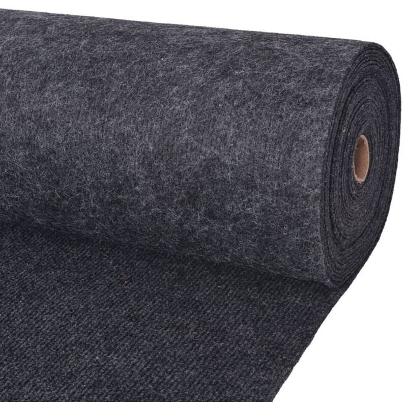 

vidaXL Alfombra para Eventos Estriada Gris Antracita 1,2x10 m - Antracita