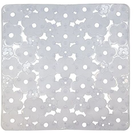 Alfombra para fondo de fregadero con flores y cristal 32x32 - Idmat