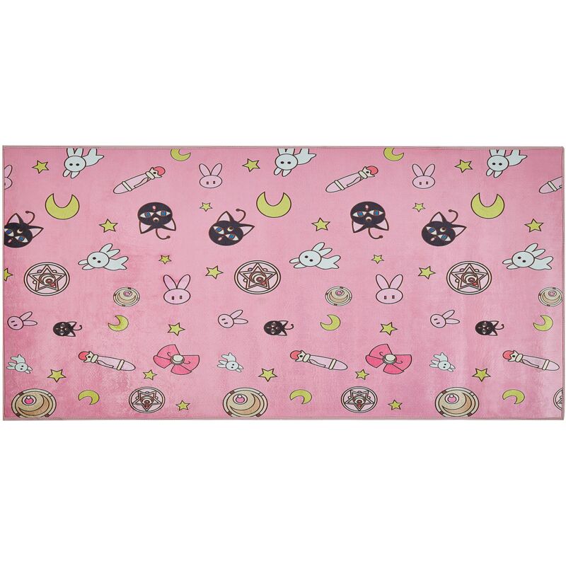 

Alfombra para niños rosa 80x150 cm GOZLER