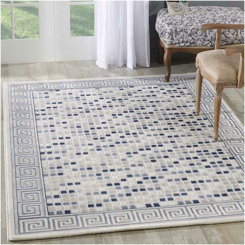 

Alfombra para sala de estar Khy Berim Alfombra Sala de estar o habitación en UnAmourDeTapis - Bleu