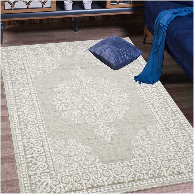 

Khy Mirali Khy Miral Alfombra de estilo polipropileno beige - Beige