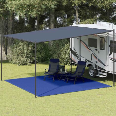 Alfombra para tienda de campaña HDPE azul 400x400 cm