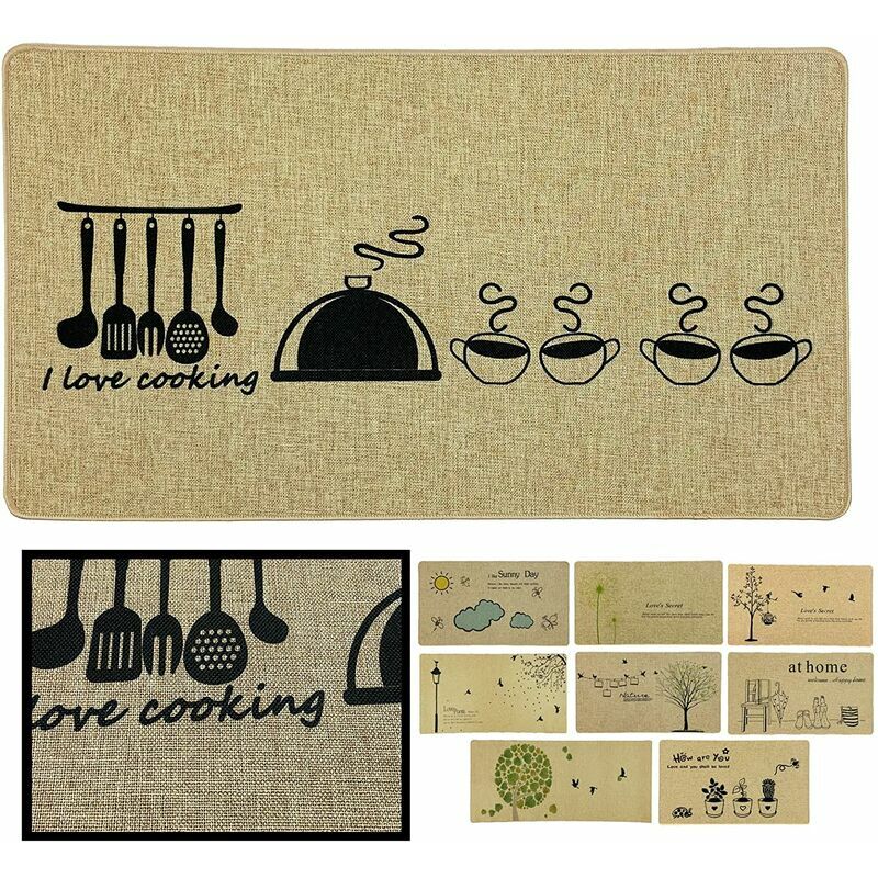 

Alfombra Pasillera Interior 40X70 Kitchen, Alfombra Verona, Ideal Para Decoración En Interior O Exterior, Gran Calidad De Material Y Acabado