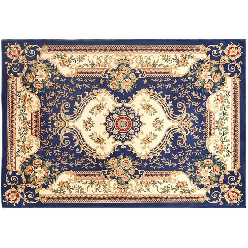 

Alfombra pelo corto azul oscuro 160x230 cm GAZIANTEP
