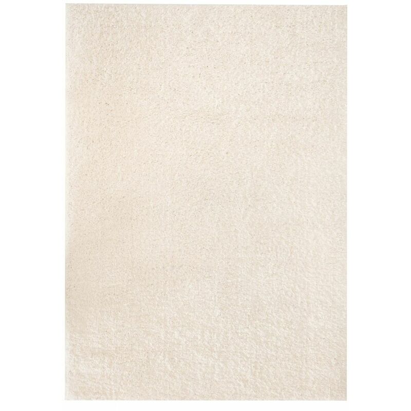 

vidaXL Alfombra Shaggy Peluda 140x200 cm Crema - Crema