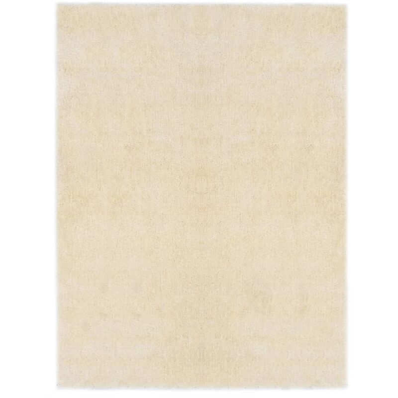 

Alfombra peluda color crema 80x150 cm