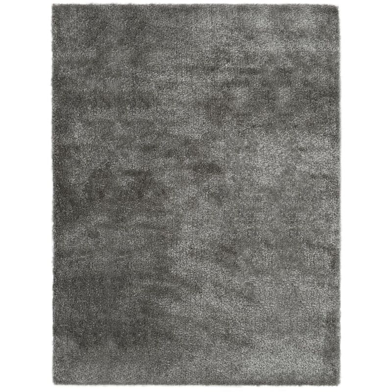 

Alfombra peluda gris antracita 80x150 cm