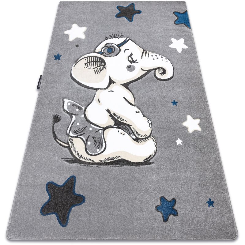 Alfombra PETIT ELEPHANT ELEFANTE ESTRELLA gris grey 120x170 cm