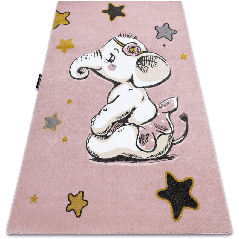 Alfombra PETIT ELEPHANT ELEFANTE ESTRELLA rosado pink 180x270 cm