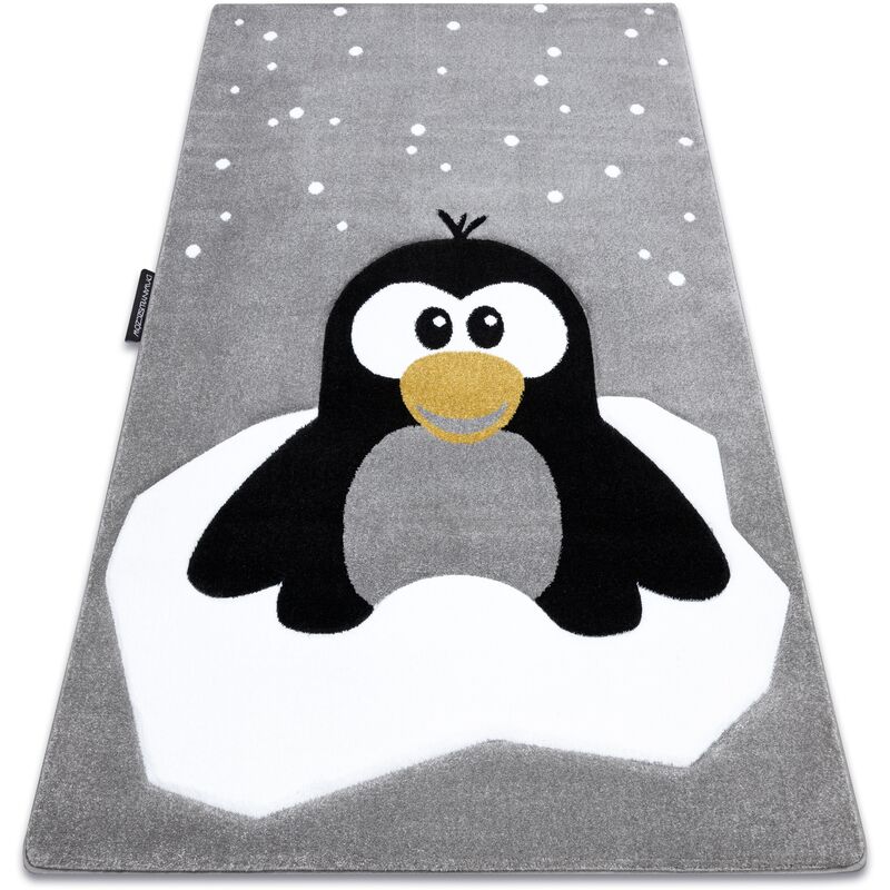 

Rugsx - Alfombra PETIT PENGUIN PINGÜINO NIEVE gris Tonos de gris y plata 160x220 cm