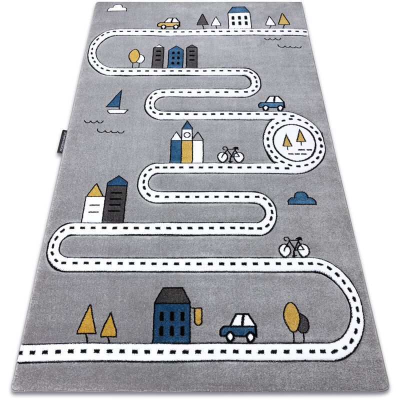 

Rugsx - Alfombra PETIT STREET CALLE gris Tonos de gris y plata 140x190 cm