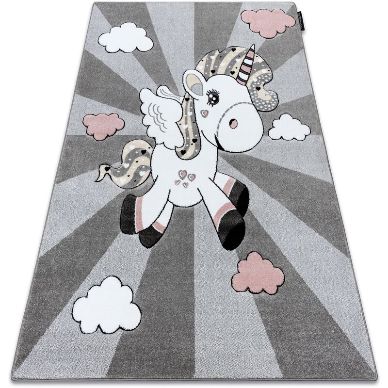 

Rugsx - Alfombra PETIT UNICORN UNICORNIO gris Tonos de gris y plata 120x170 cm