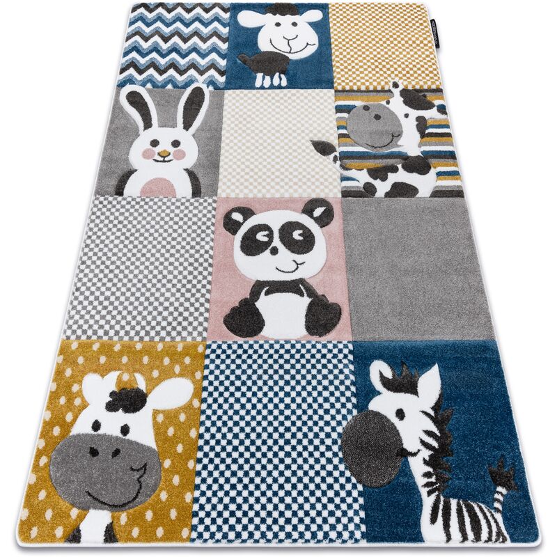 

Alfombra PETIT ZOO Animales crema/gris Tonos de beige 140x190 cm