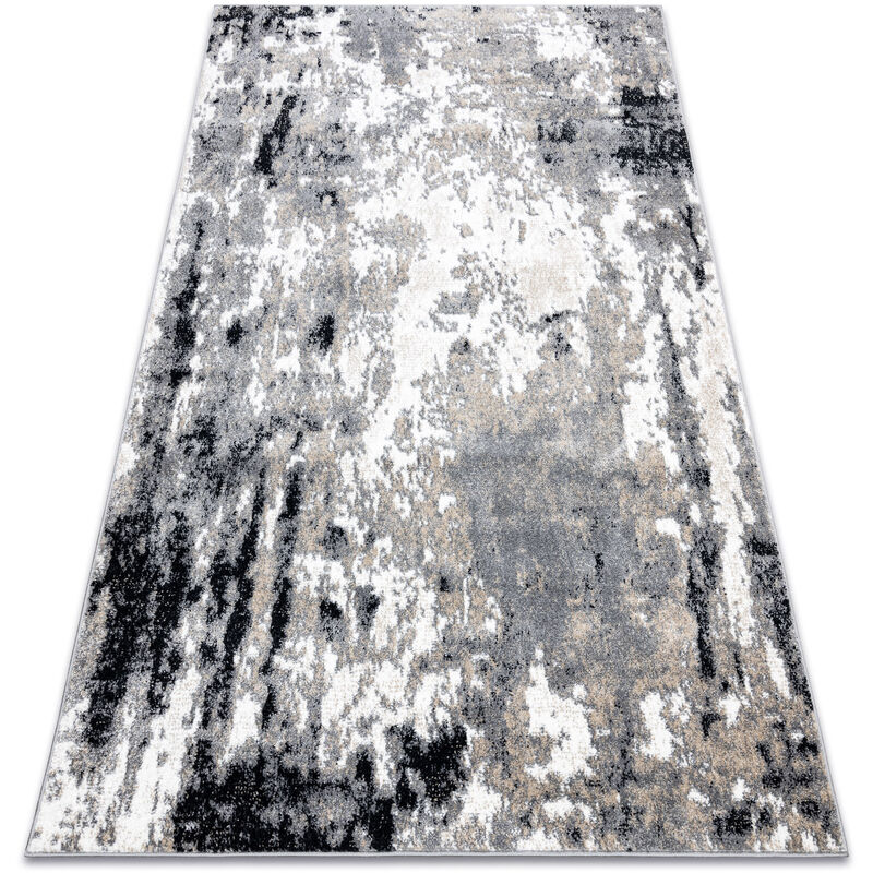 

Rugsx - Alfombra POLI 7569A Abstracción gris Tonos de gris y plata 80x150 cm