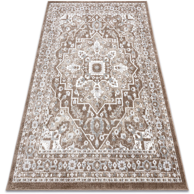 

Rugsx - Alfombra POLI 8757A Ornamento marrón Tonos de marrón 120x170 cm