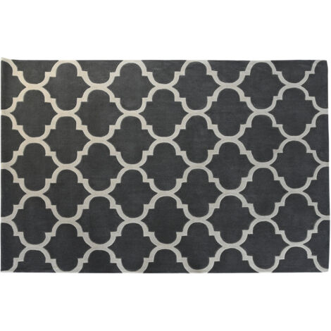 Alfombra Poliester 160X230X2 1800 Gsm Etnico Gris TX204770