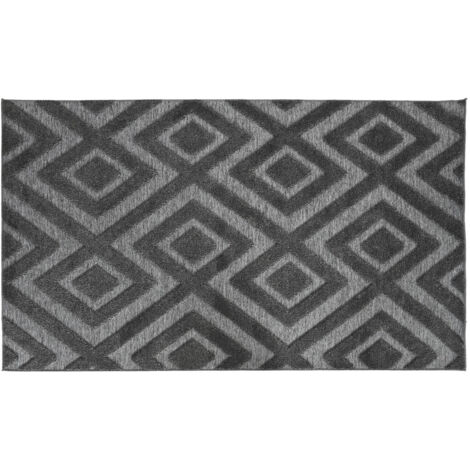 Alfombra Poliester 200X140X0 350 Gsm Gris Oscuro