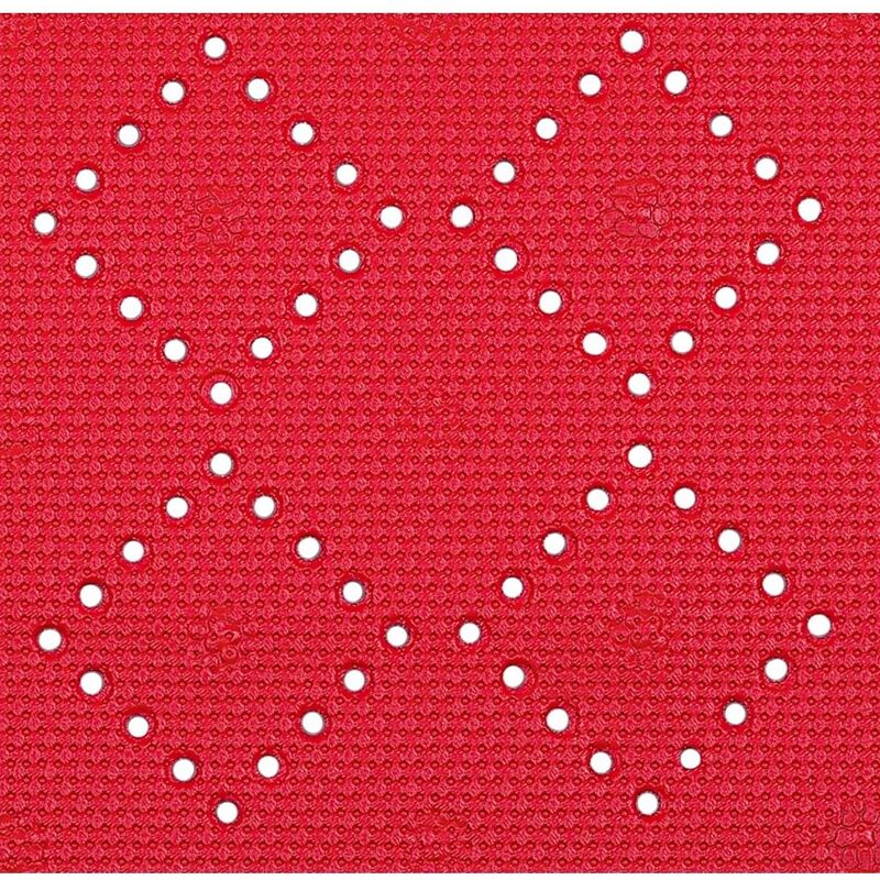 

colección Alaska, Alfombrilla de ducha 91 x 36,PVC,Rojo - Spirella